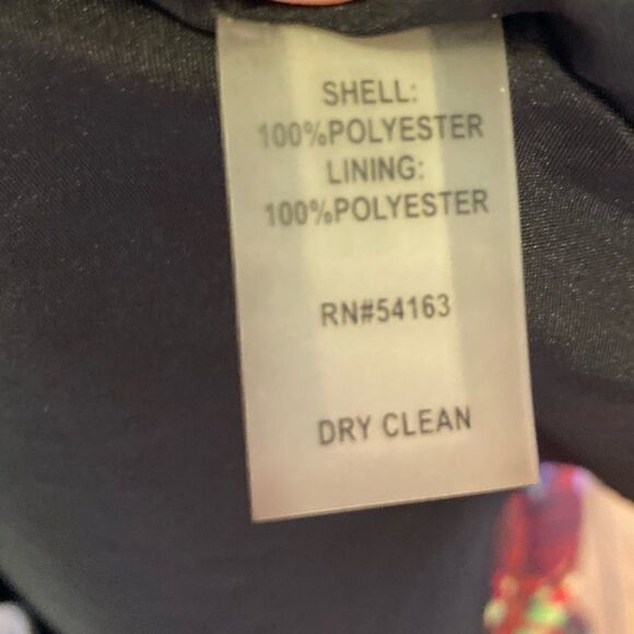 Ellen Tracy Multicolored Sleeveless Fit And Flare Dress, Size 6P - Picture 10 of 10